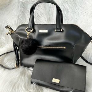 NWT KATE SPADE NEW YORK PARLIAMENT SQUARE SAVANNAH SATCHEL, WALLET & KEY FOB